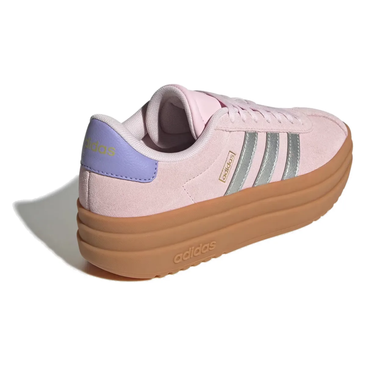 adidas VL Court Bold Clear Pink Silver Metallic Gold Metallic (GS)