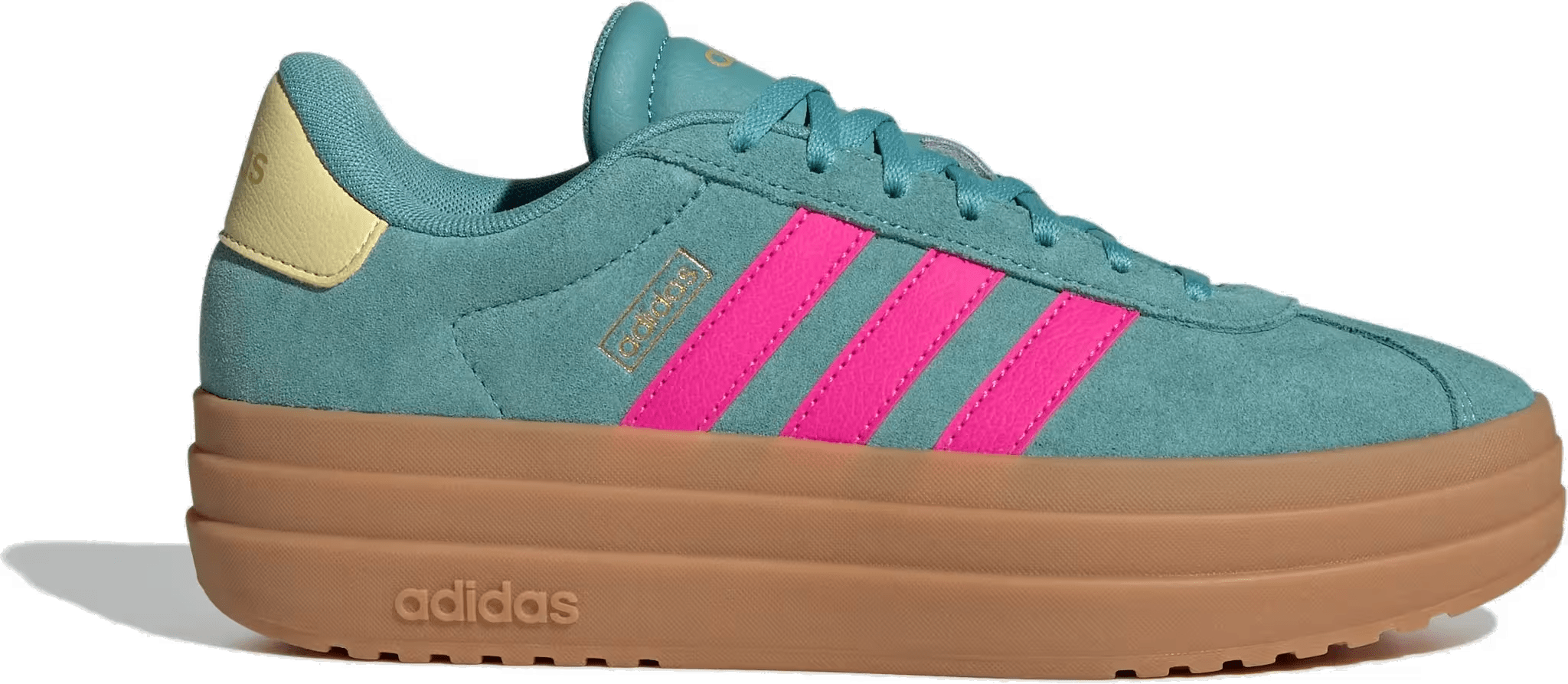 adidas VL Court Bold Powder Teal Shock Pink Powder Yellow (Women's)