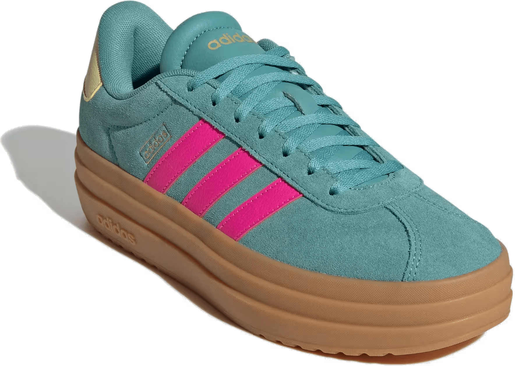 adidas VL Court Bold Powder Teal Shock Pink Powder Yellow (Women's)