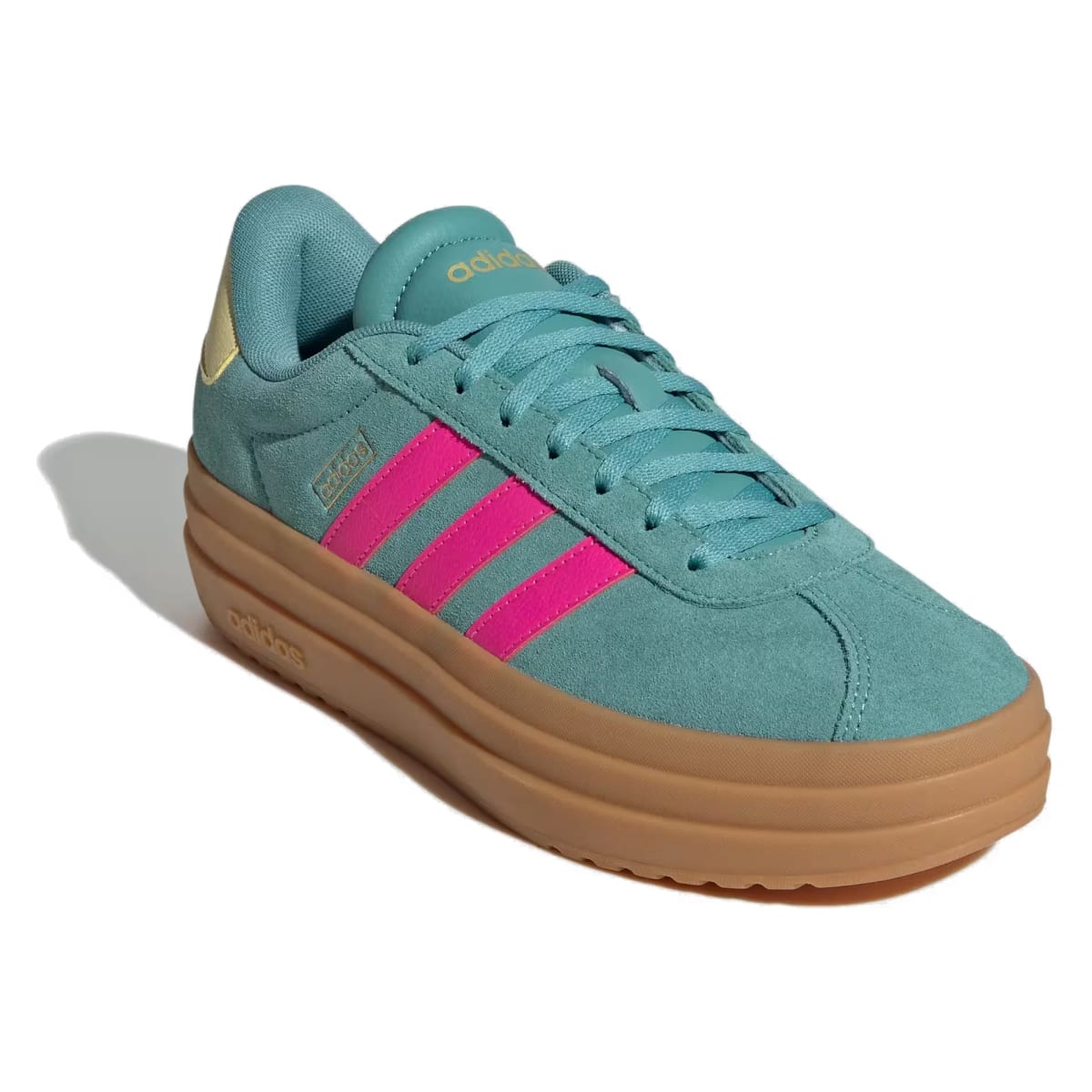 adidas VL Court Bold Powder Teal Shock Pink Powder Yellow (Women's)
