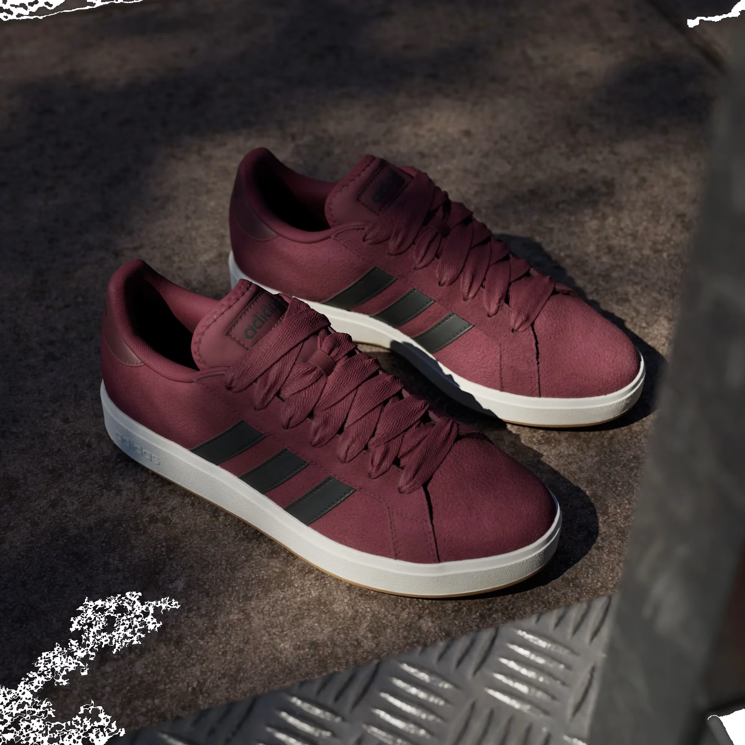 adidas Grand Court Base 00s Shadow Red Black Off White