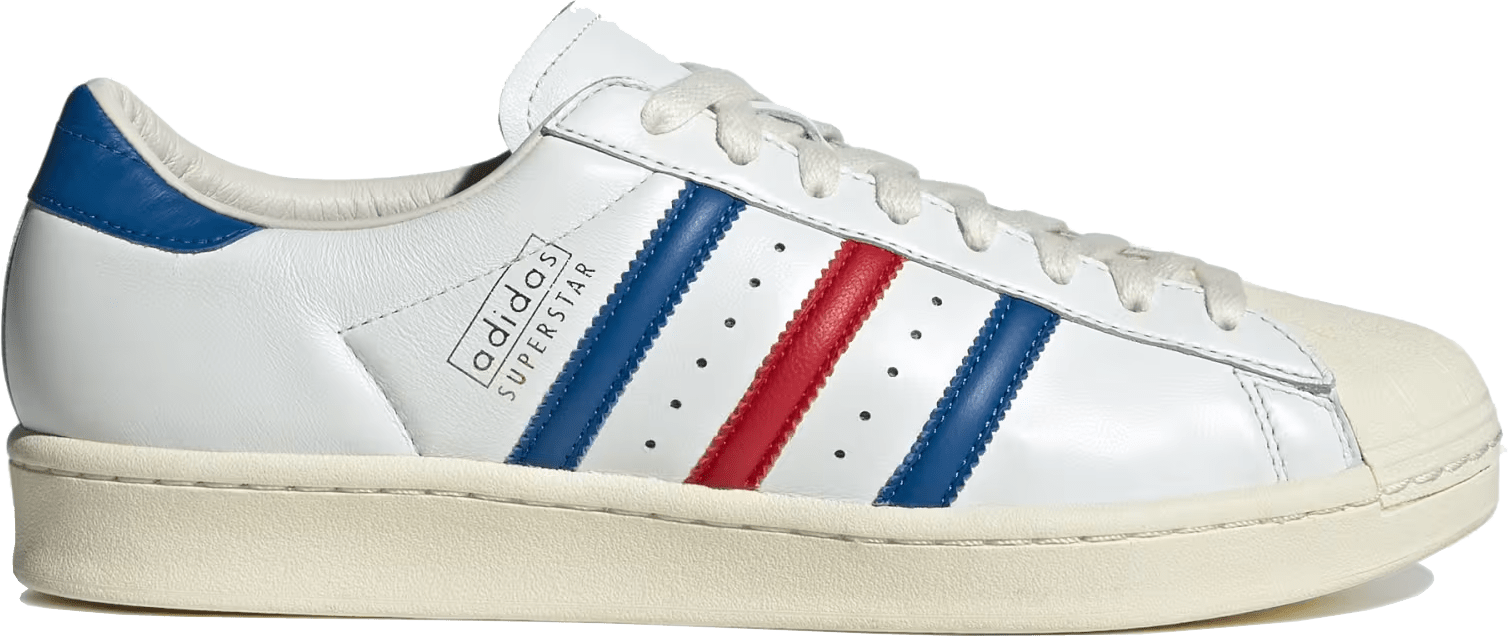 Adidas Superstar Vintage "White Blue Scarlet"
