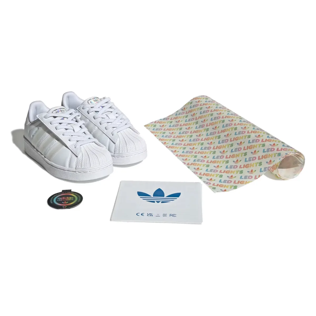 adidas Superstar LED Lights Comfort Closure Cloud White (PS)