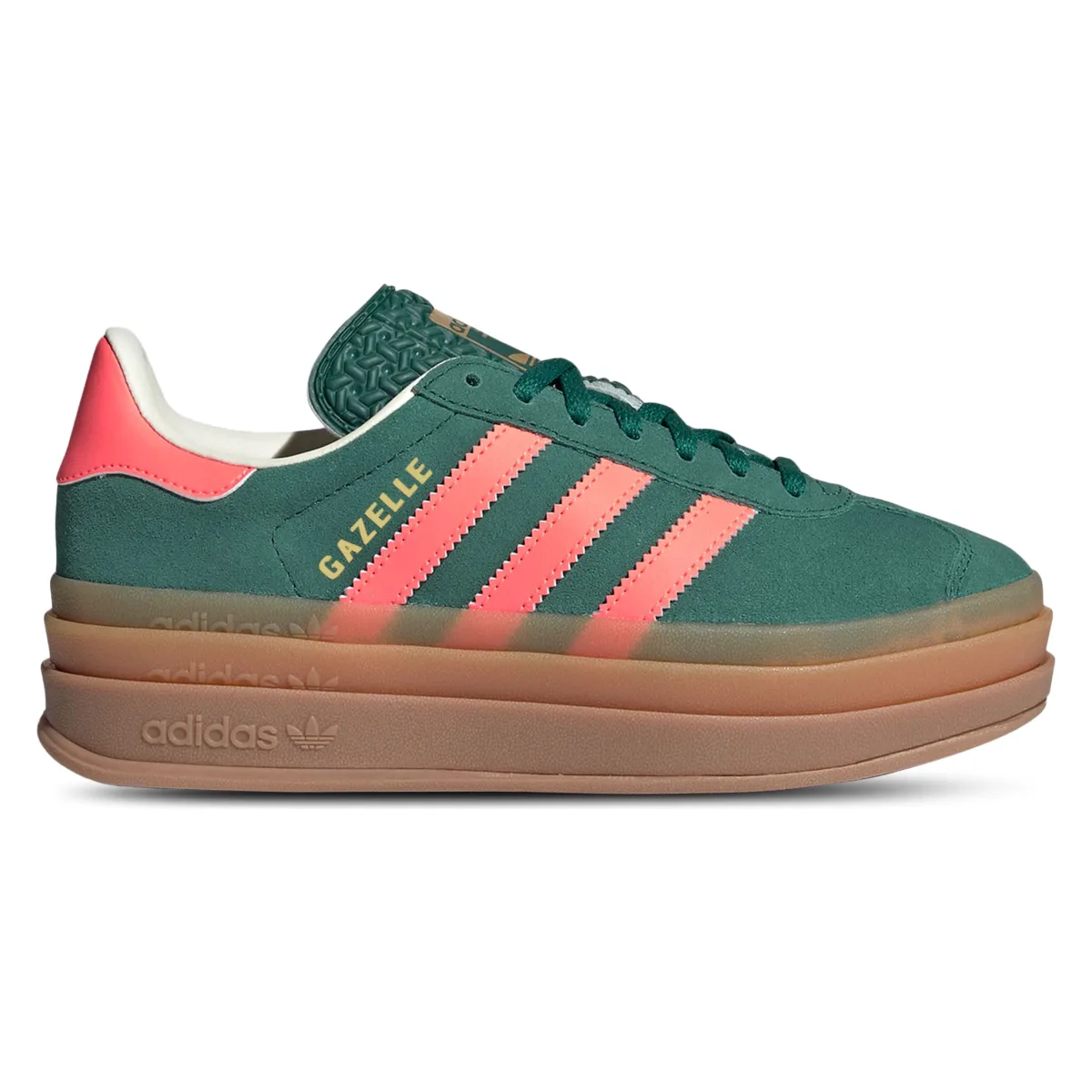 adidas Gazelle Bold Collegiate Green Signal Coral Cream White (GS)