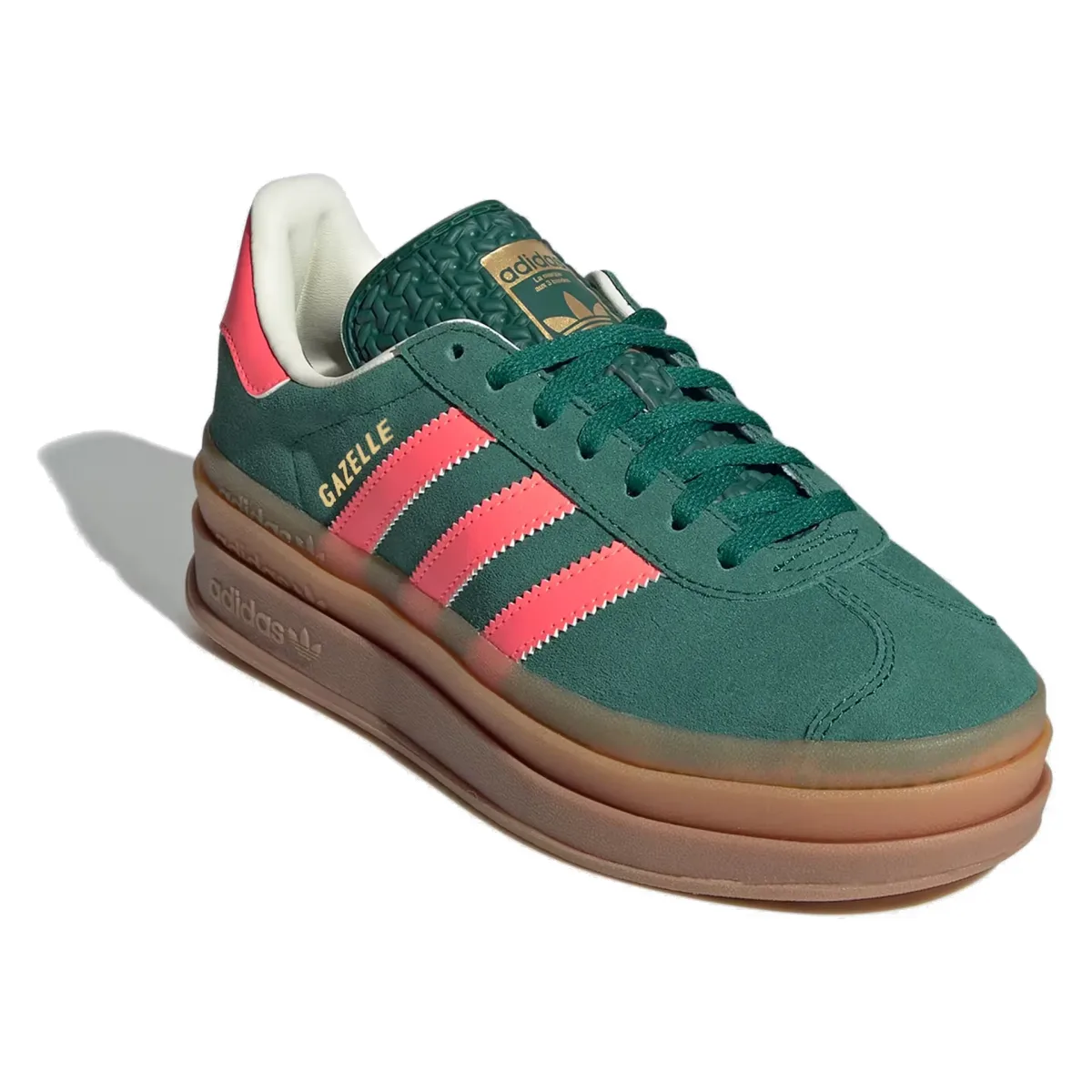 adidas Gazelle Bold Collegiate Green Signal Coral Cream White (GS)