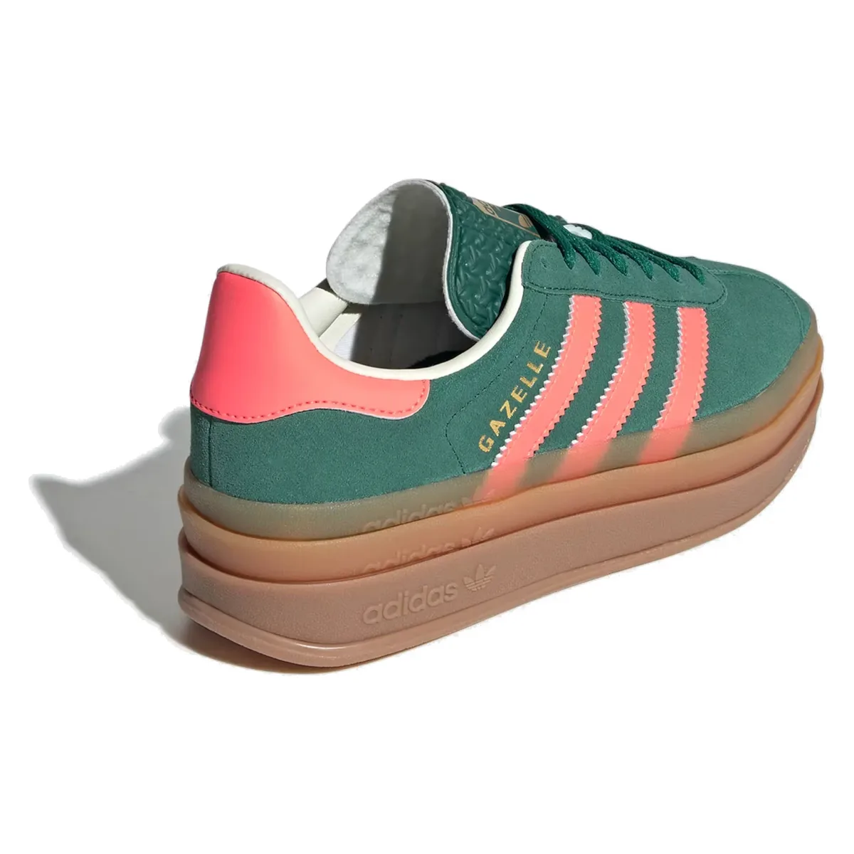 adidas Gazelle Bold Collegiate Green Signal Coral Cream White (GS)