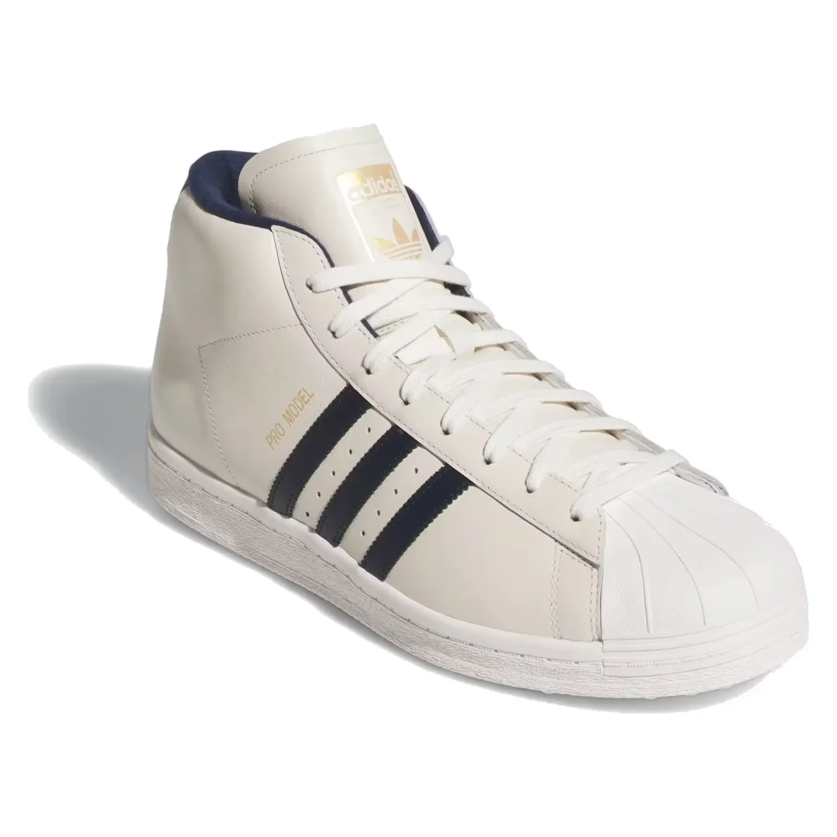 adidas Pro Model Midcut Spikeless Golf Chalk White Night Indigo