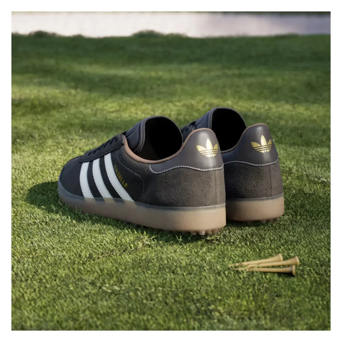 Adidas Gazelle Spikeless Golf "Dark Brown"