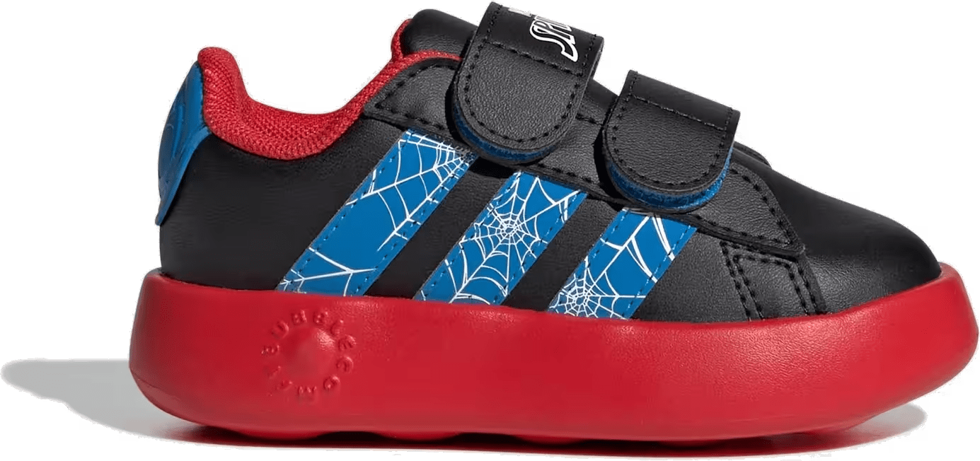 adidas Grand Court Spider-Man Core Black Bright Blue Pure Ruby (TD)