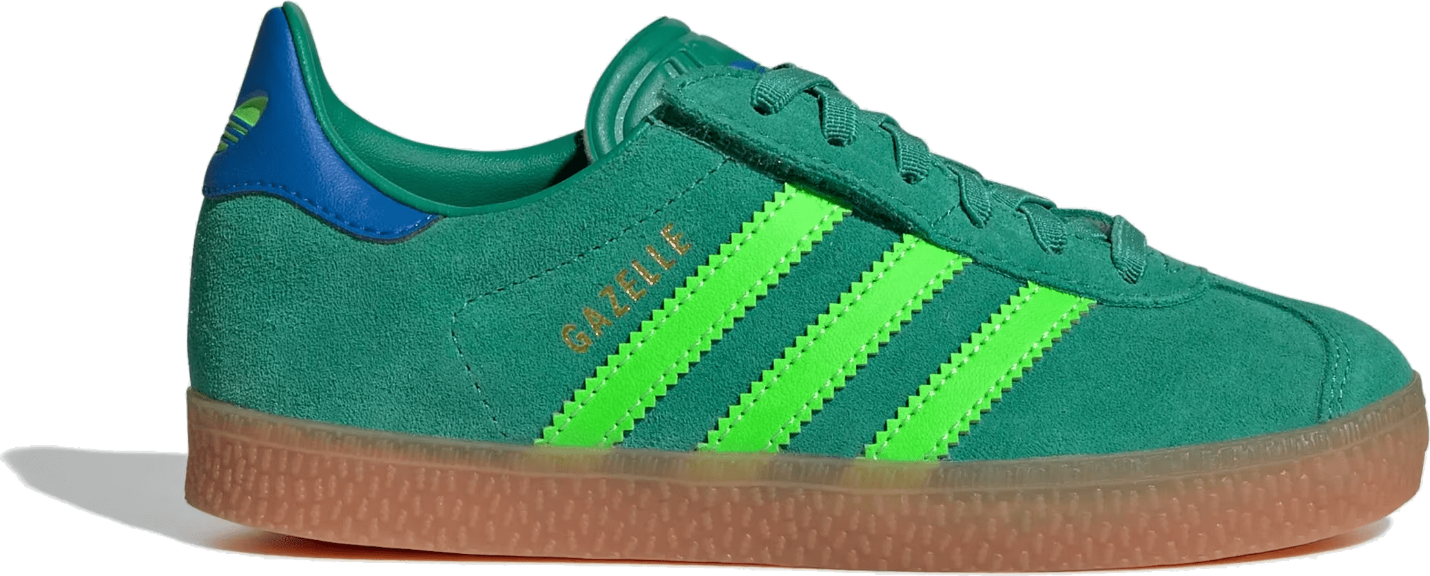 adidas Gazelle Comfort Closure Semi Court Green Solar Green Blue Bird (PS)