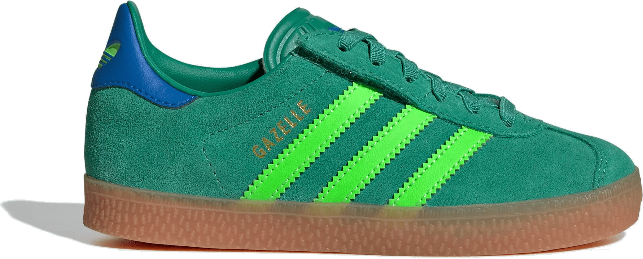 adidas Gazelle Comfort Closure Semi Court Green Solar Green Blue Bird (PS)