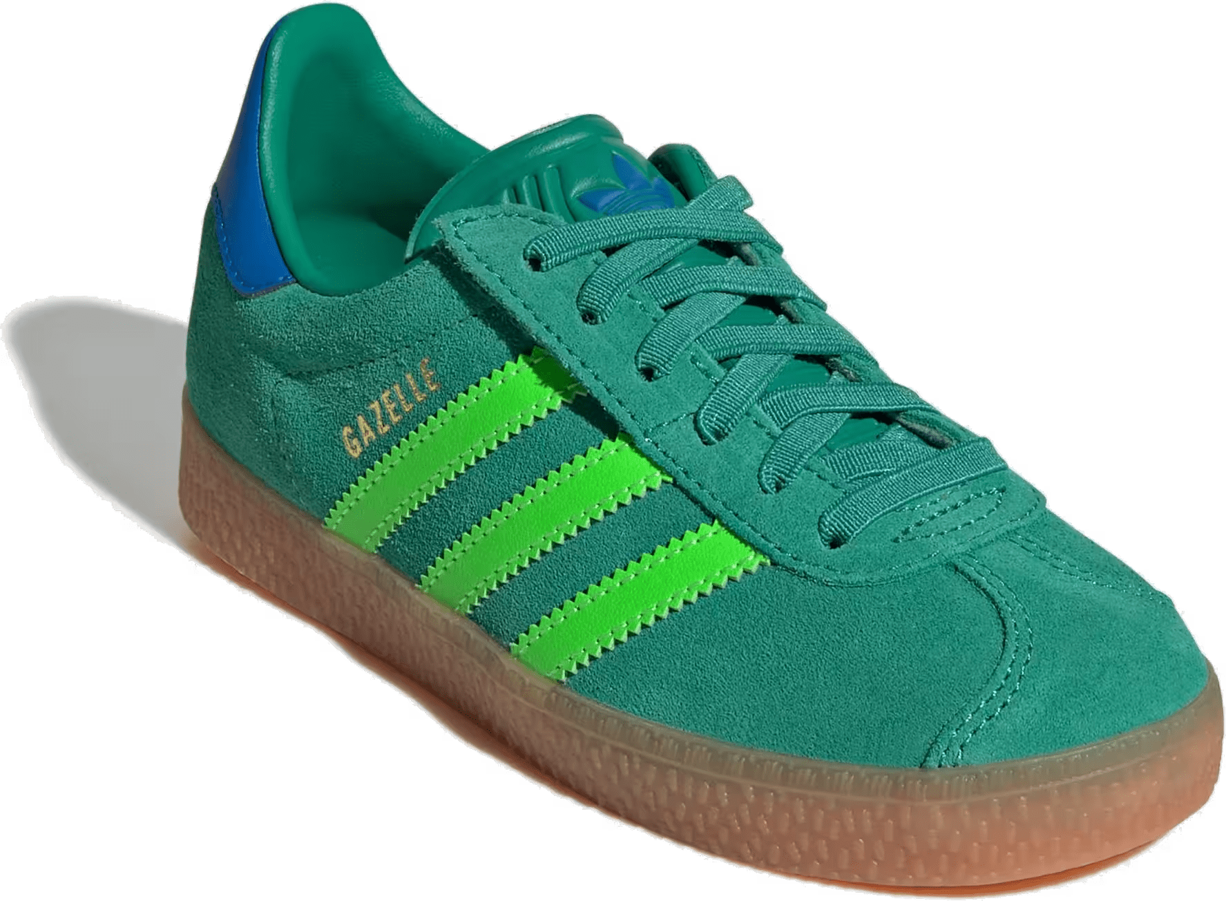 adidas Gazelle Comfort Closure Semi Court Green Solar Green Blue Bird (PS)