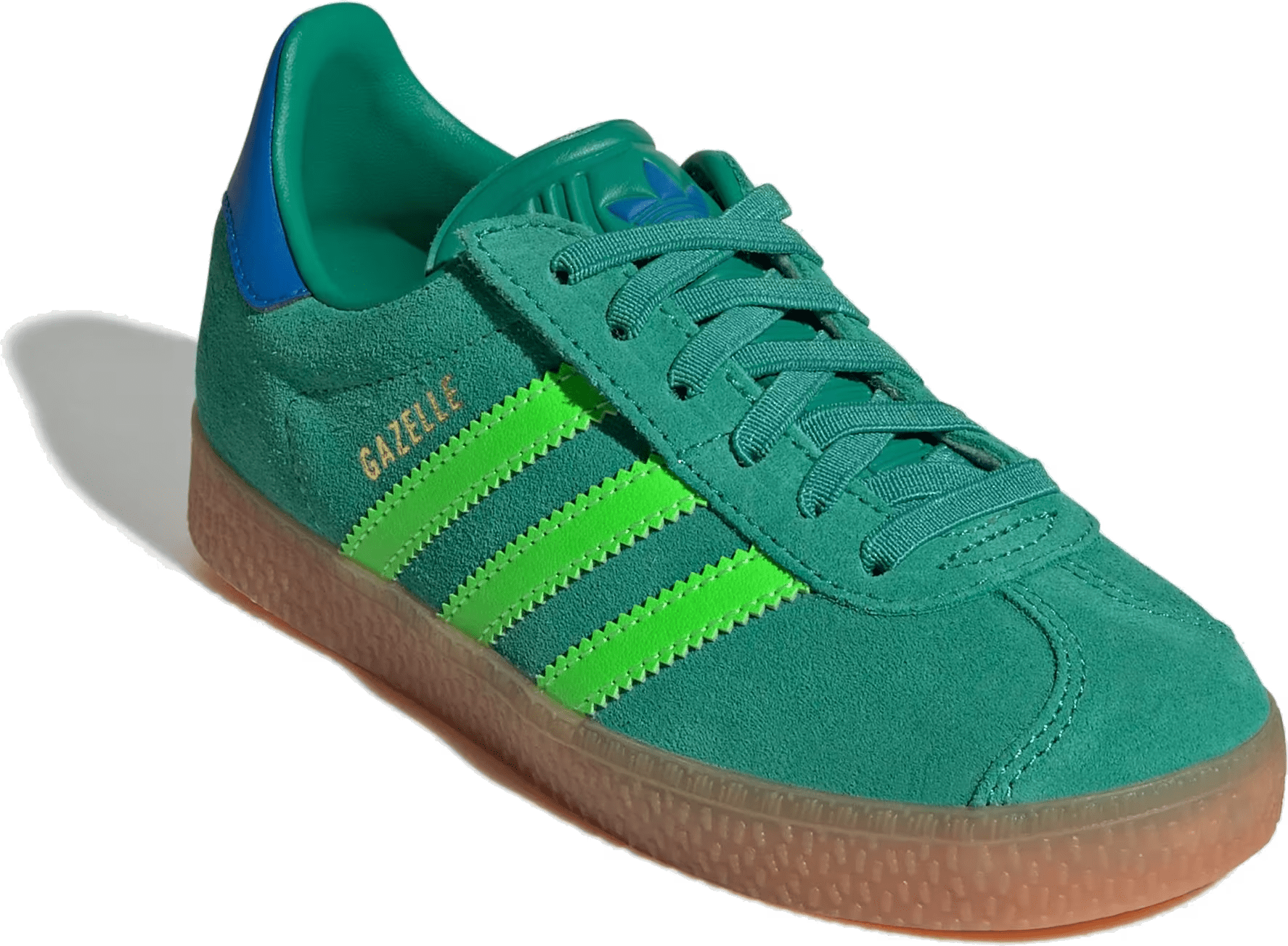 adidas Gazelle Comfort Closure Semi Court Green Solar Green Blue Bird (PS)