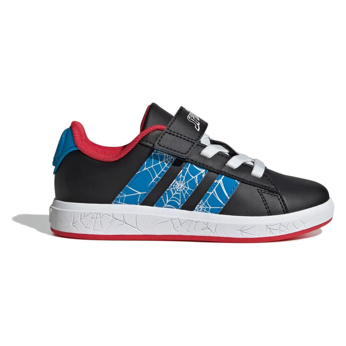 adidas Grand Court Spider-Man Core Black Bright Blue Pure Ruby (GS)