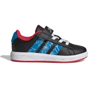 adidas Grand Court Spider-Man Core Black Bright Blue Pure Ruby (GS)