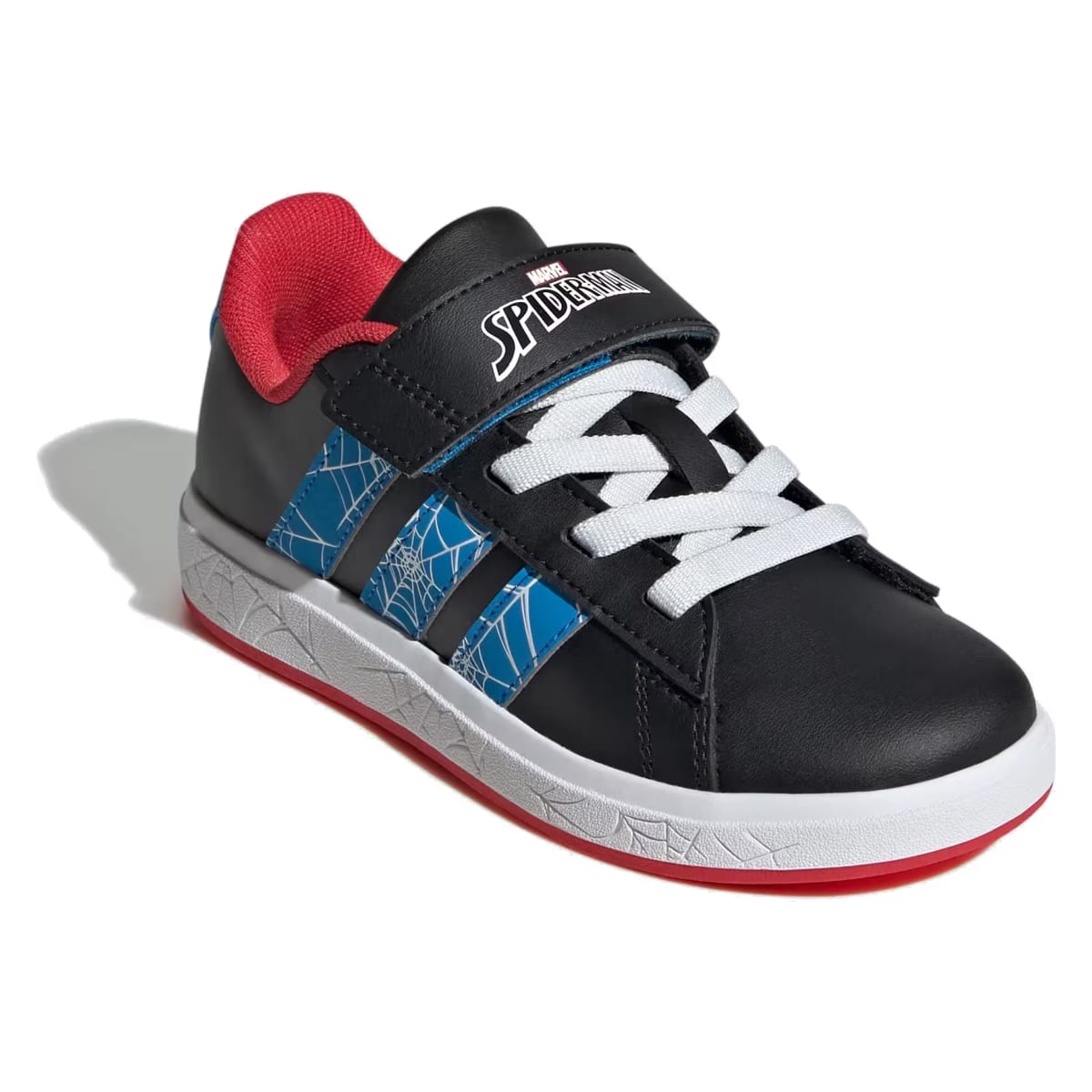 adidas Grand Court Spider-Man Core Black Bright Blue Pure Ruby (GS)