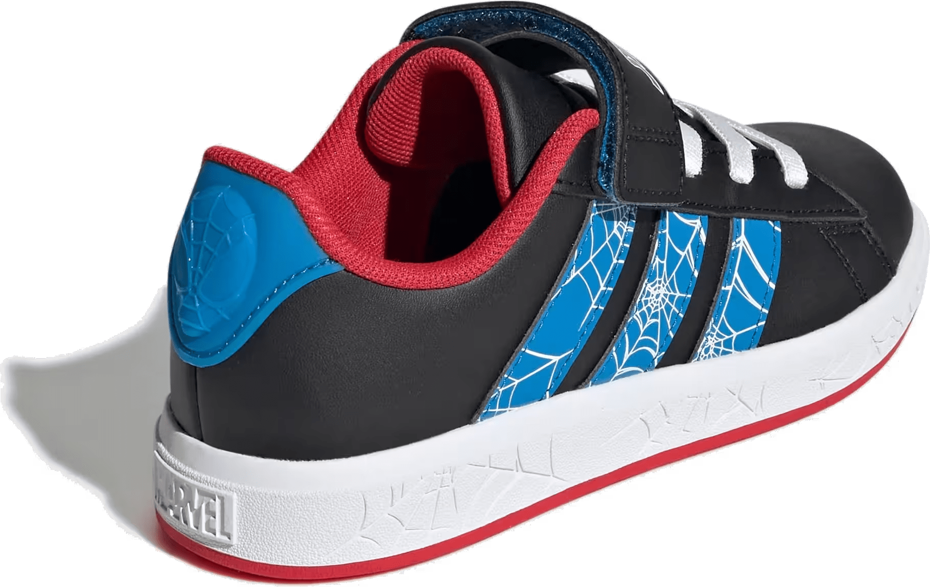 adidas Grand Court Spider-Man Core Black Bright Blue Pure Ruby (GS)