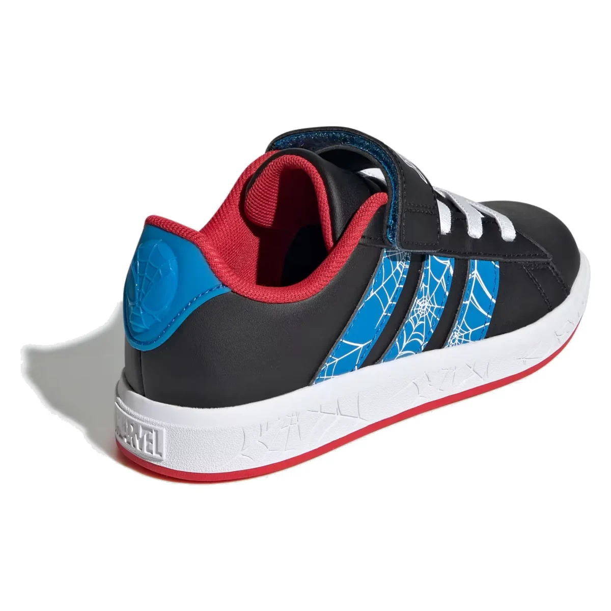 adidas Grand Court Spider-Man Core Black Bright Blue Pure Ruby (GS)
