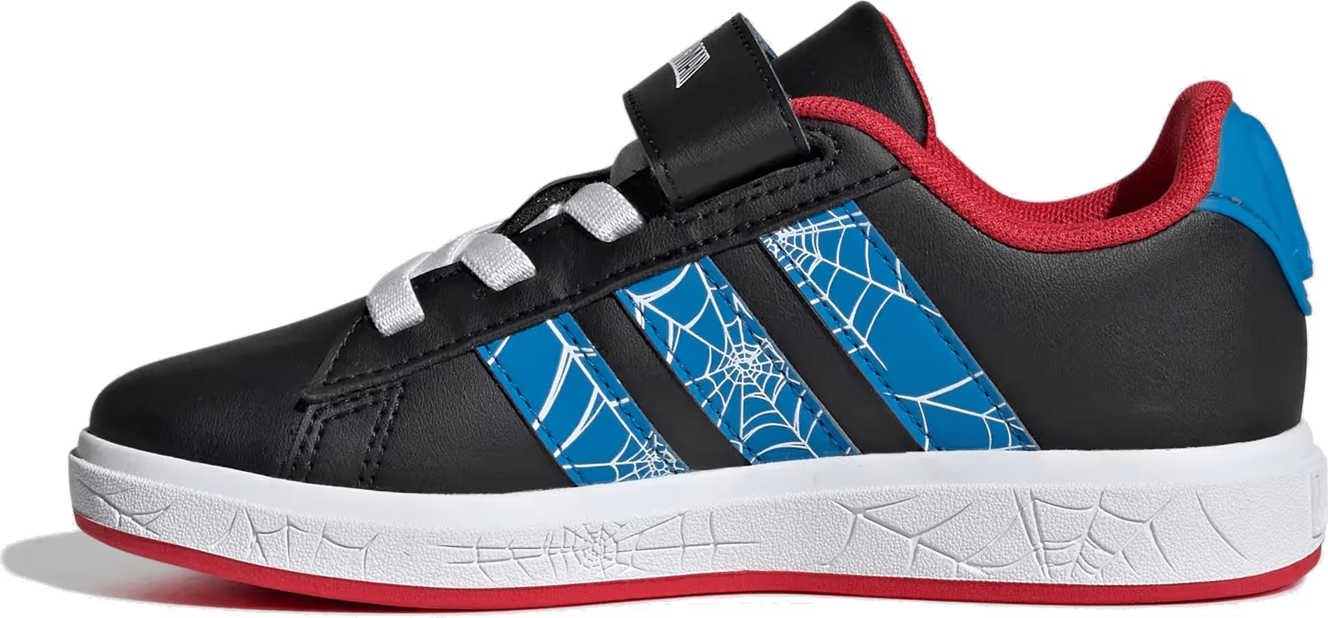 adidas Grand Court Spider-Man Core Black Bright Blue Pure Ruby (GS)