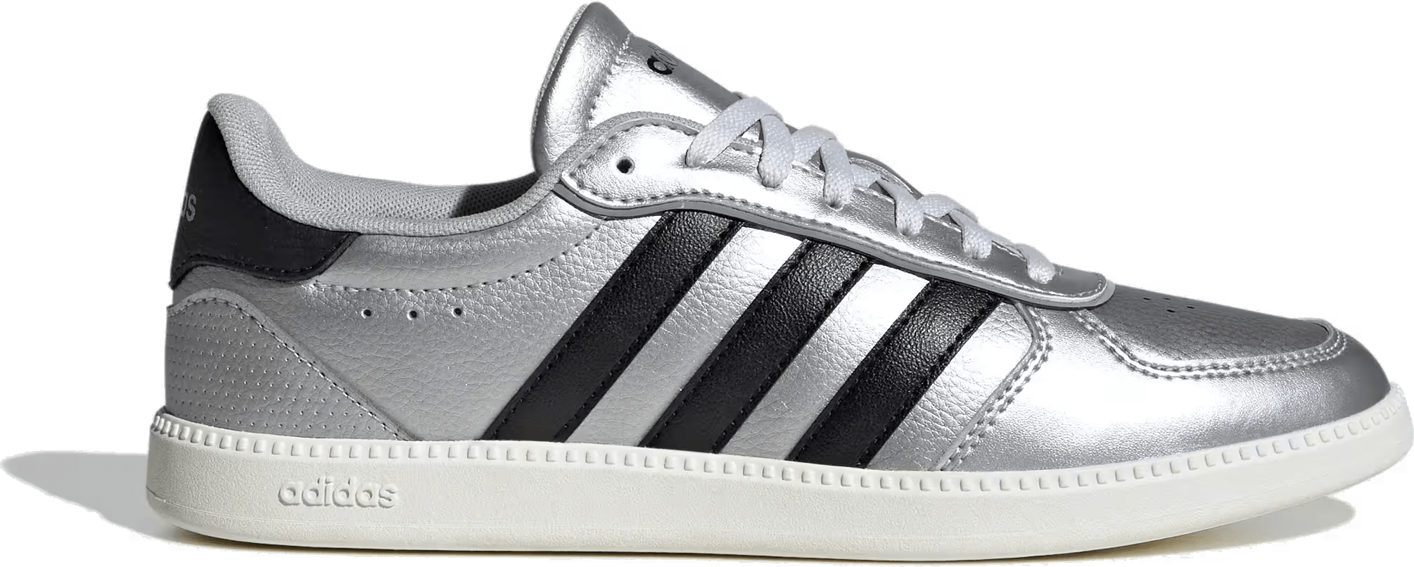 adidas Breaknet Sleek Matte Silver Core Black Off White (Women's)