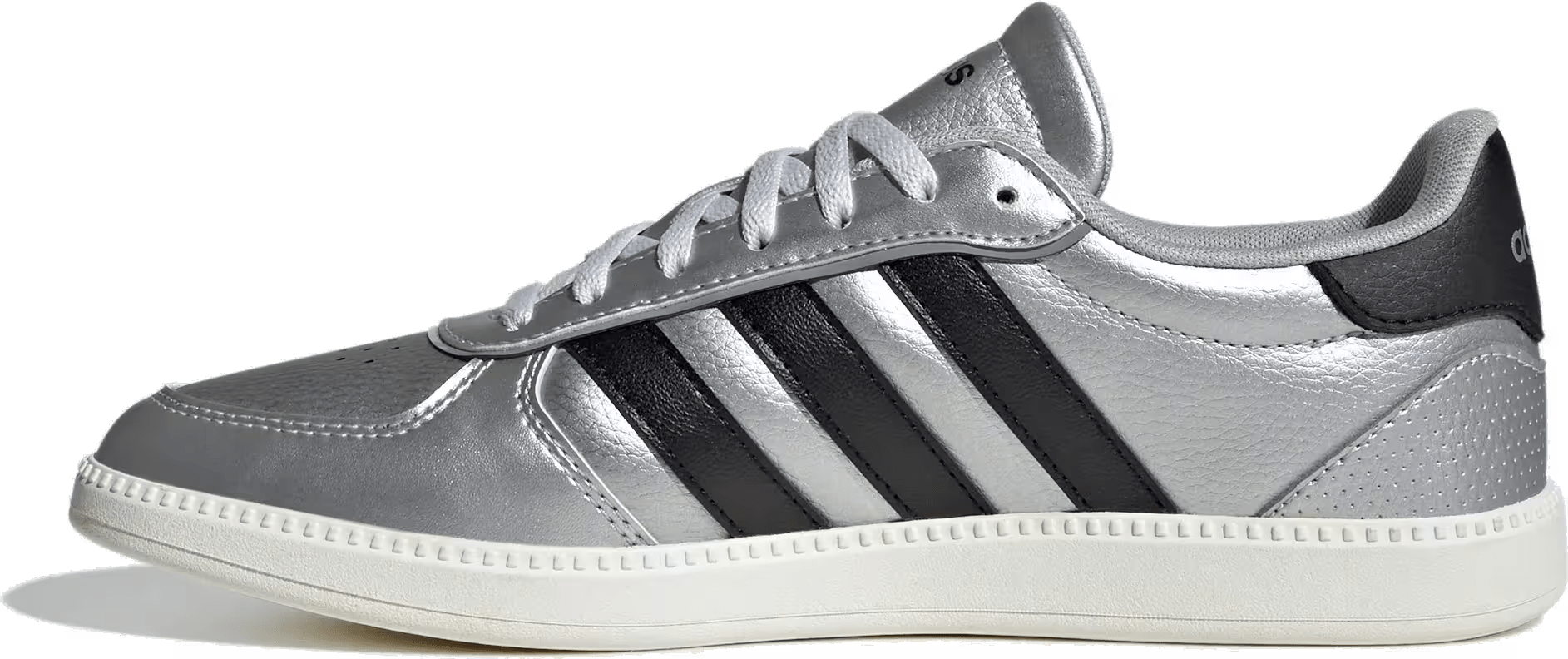 adidas Breaknet Sleek Matte Silver Core Black Off White (Women's)