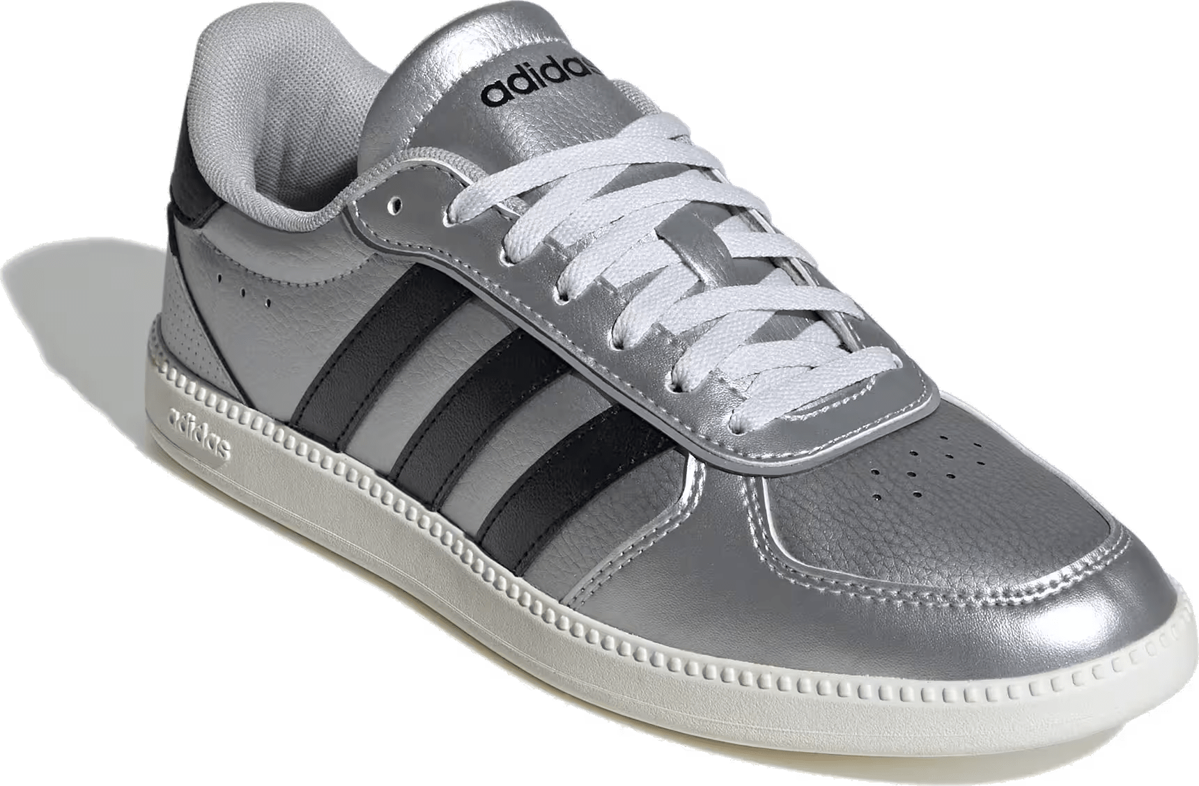 adidas Breaknet Sleek Matte Silver Core Black Off White (Women's)