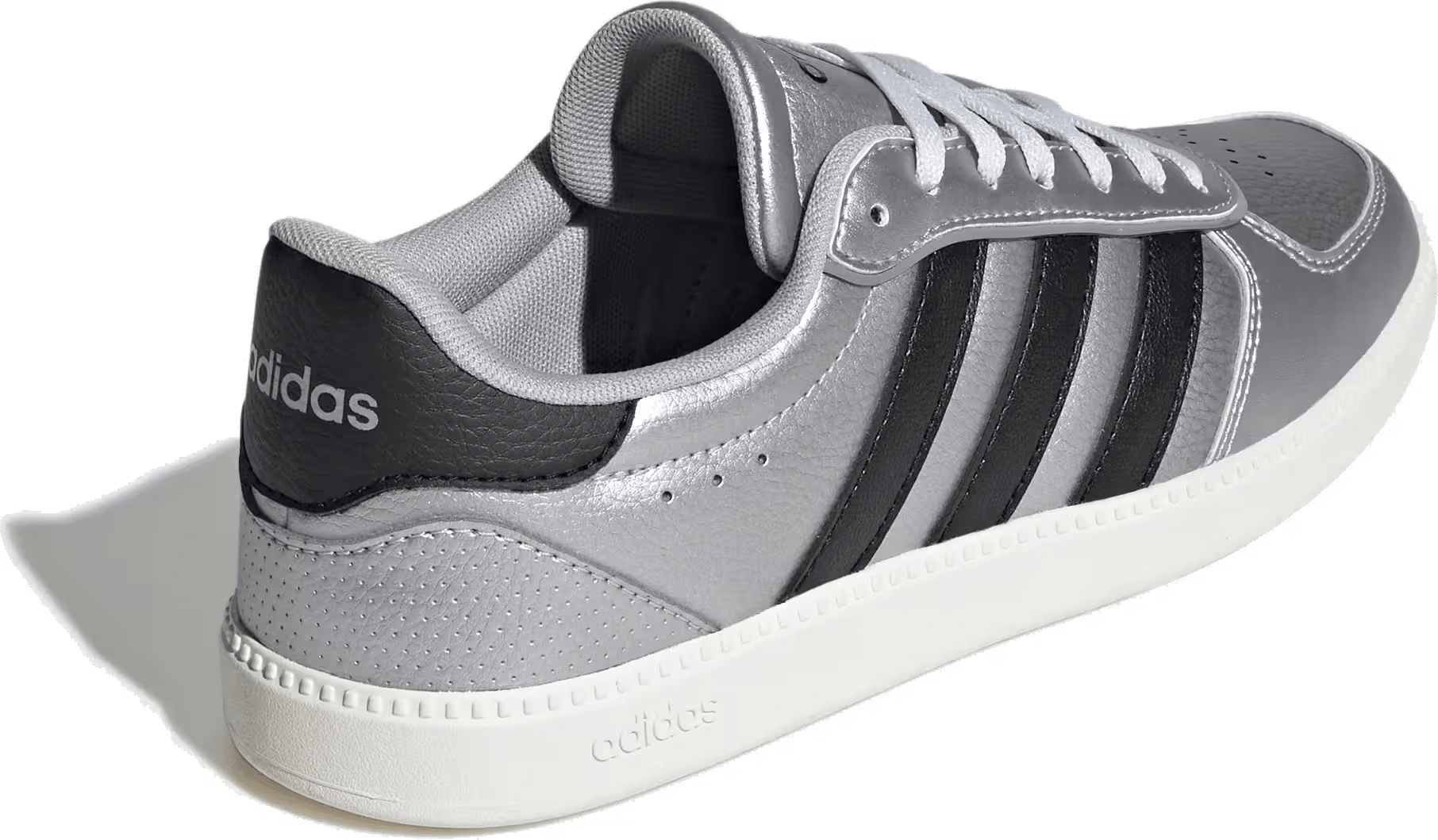 adidas Breaknet Sleek Matte Silver Core Black Off White (Women's)