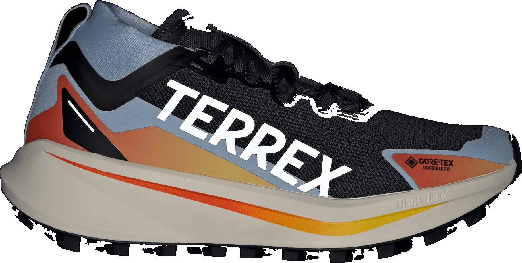 adidas Terrex Agravic Gore-Tex Trail Black White Glow Blue (Women's)