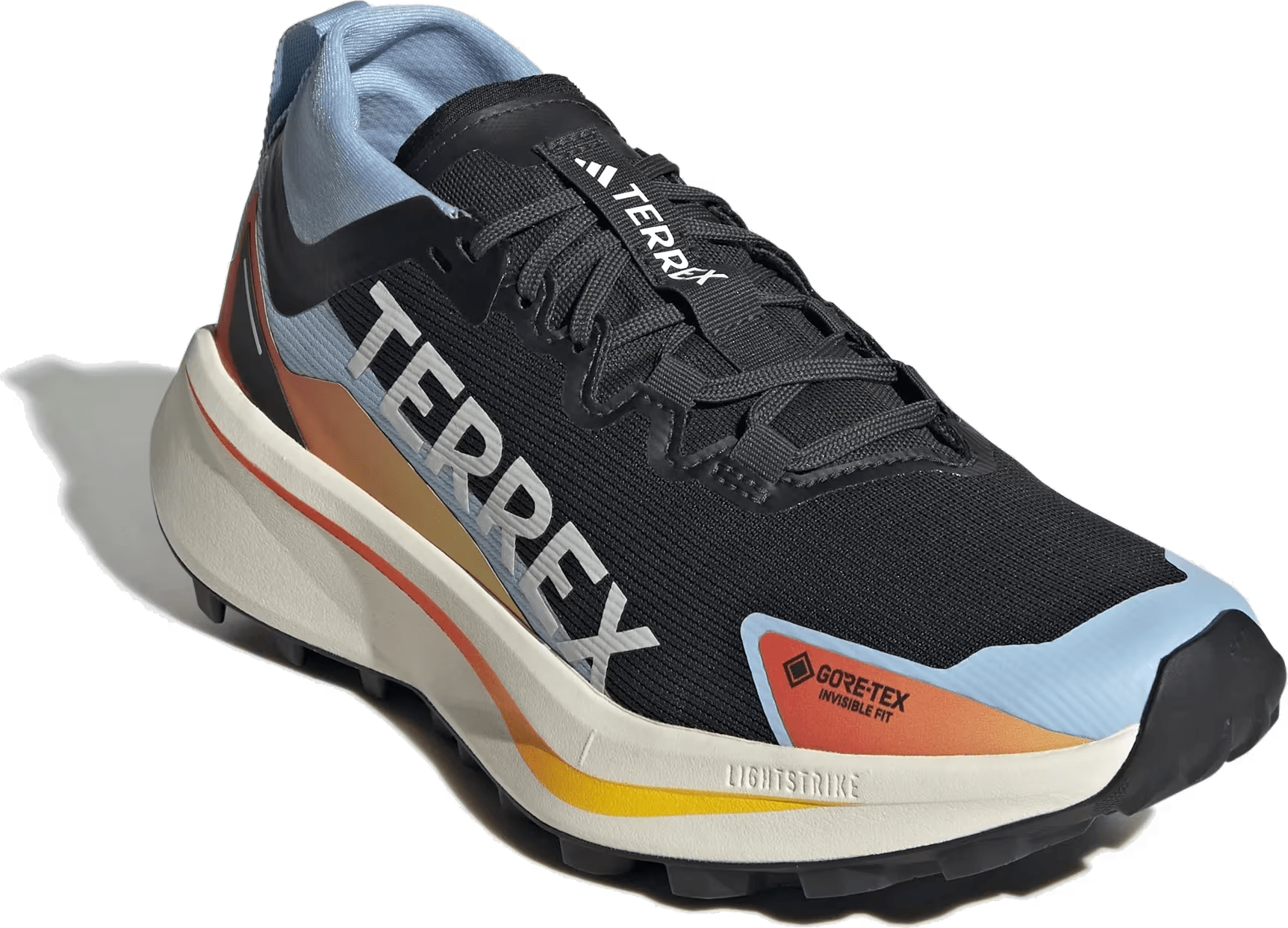 adidas Terrex Agravic Gore-Tex Trail Black White Glow Blue (Women's)