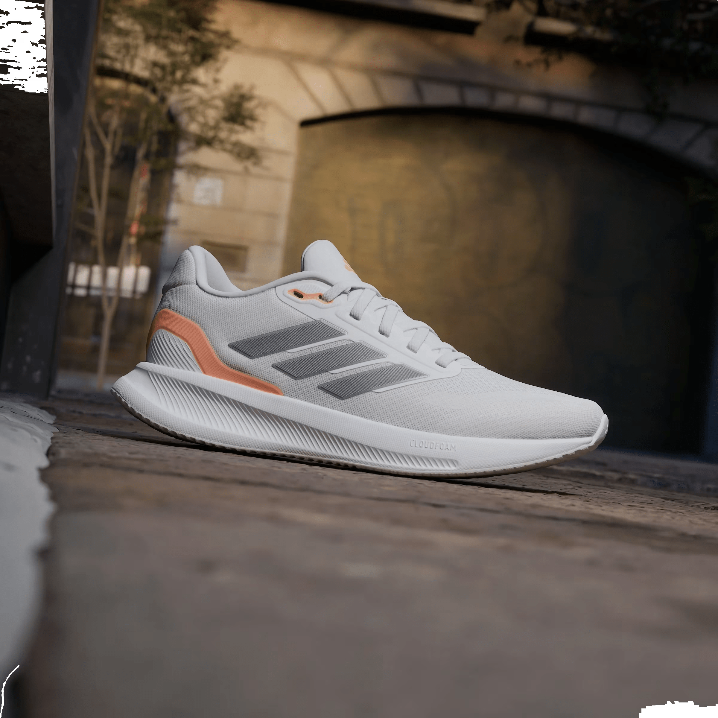 adidas Runfalcon 5 Crystal White Iron Metallic Orange (Women's)