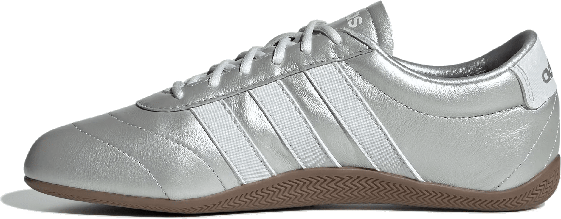 adidas Grand Court Lo Silver Metallic Crystal White Gum (Women's)