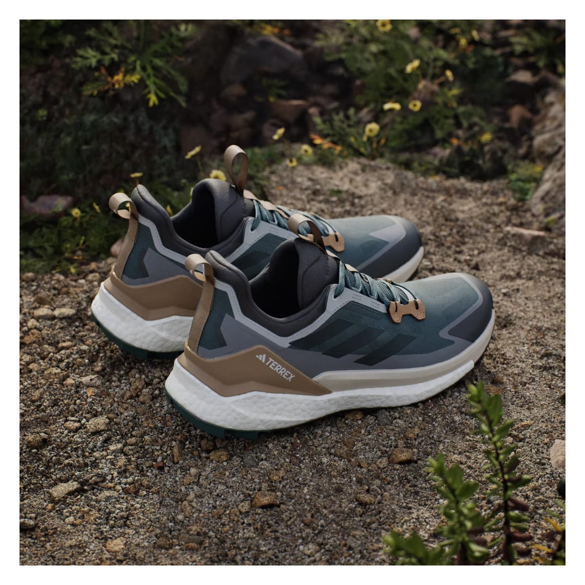 adidas Terrex Free Hiker 2.0 Low Preloved Teal Aurora Ivy Grey Three