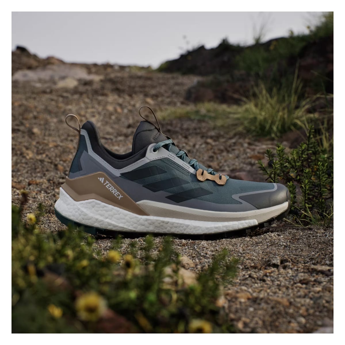 adidas Terrex Free Hiker 2.0 Low Preloved Teal Aurora Ivy Grey Three