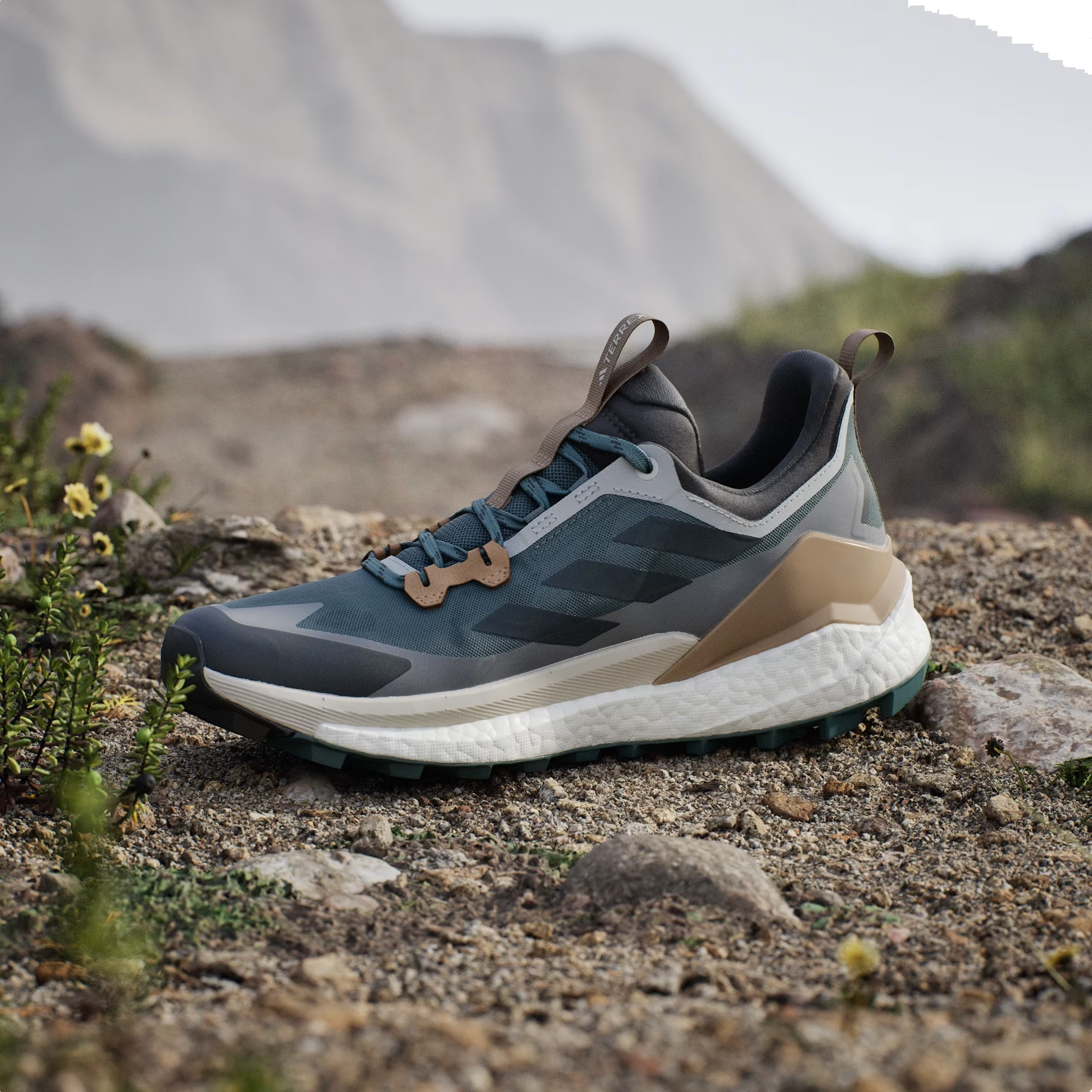 adidas Terrex Free Hiker 2.0 Low Preloved Teal Aurora Ivy Grey Three