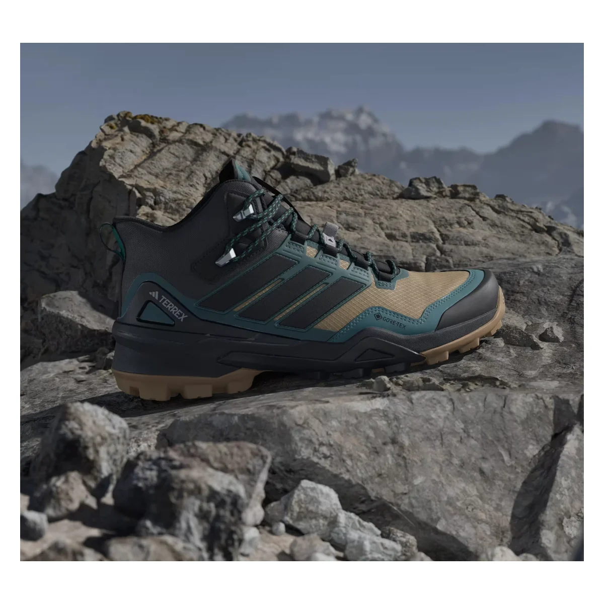 adidas Terrex Skychaser Mid Gore-Tex Cardboard Core Black Preloved Teal