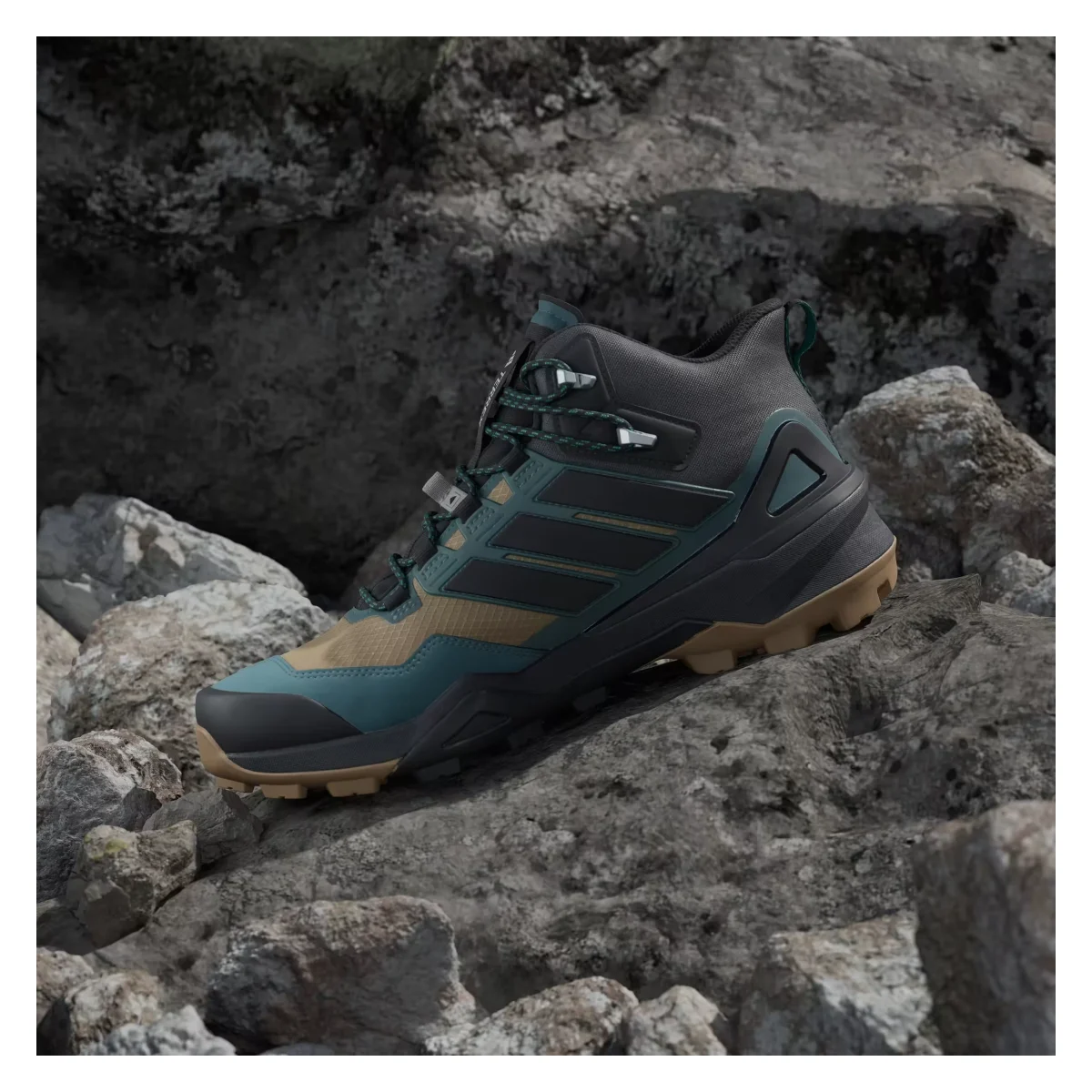 adidas Terrex Skychaser Mid Gore-Tex Cardboard Core Black Preloved Teal