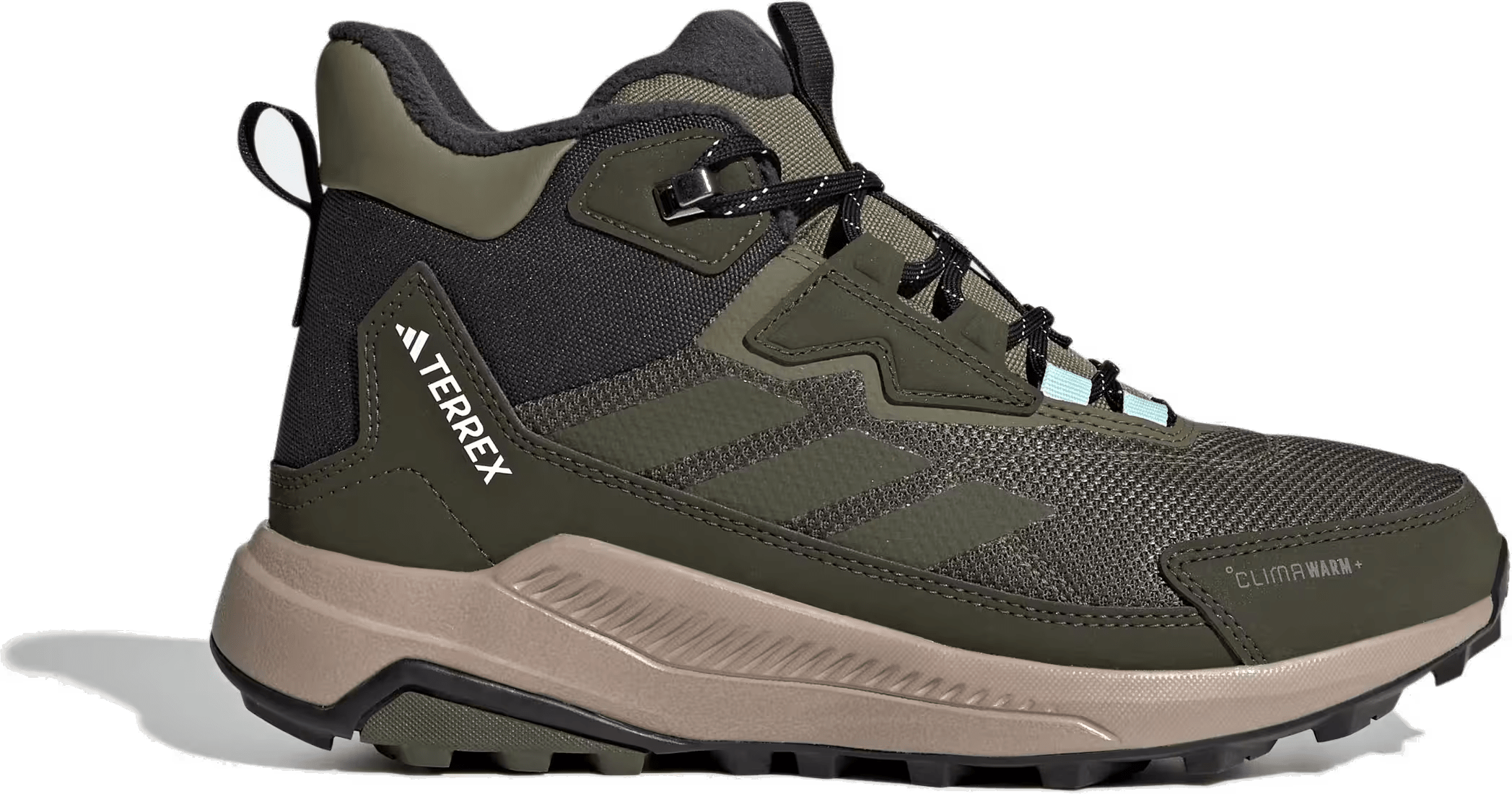 adidas Terrex Anylander Climawarm+ Olive Strata Night Cargo Semi Flash Aqua (Women's)