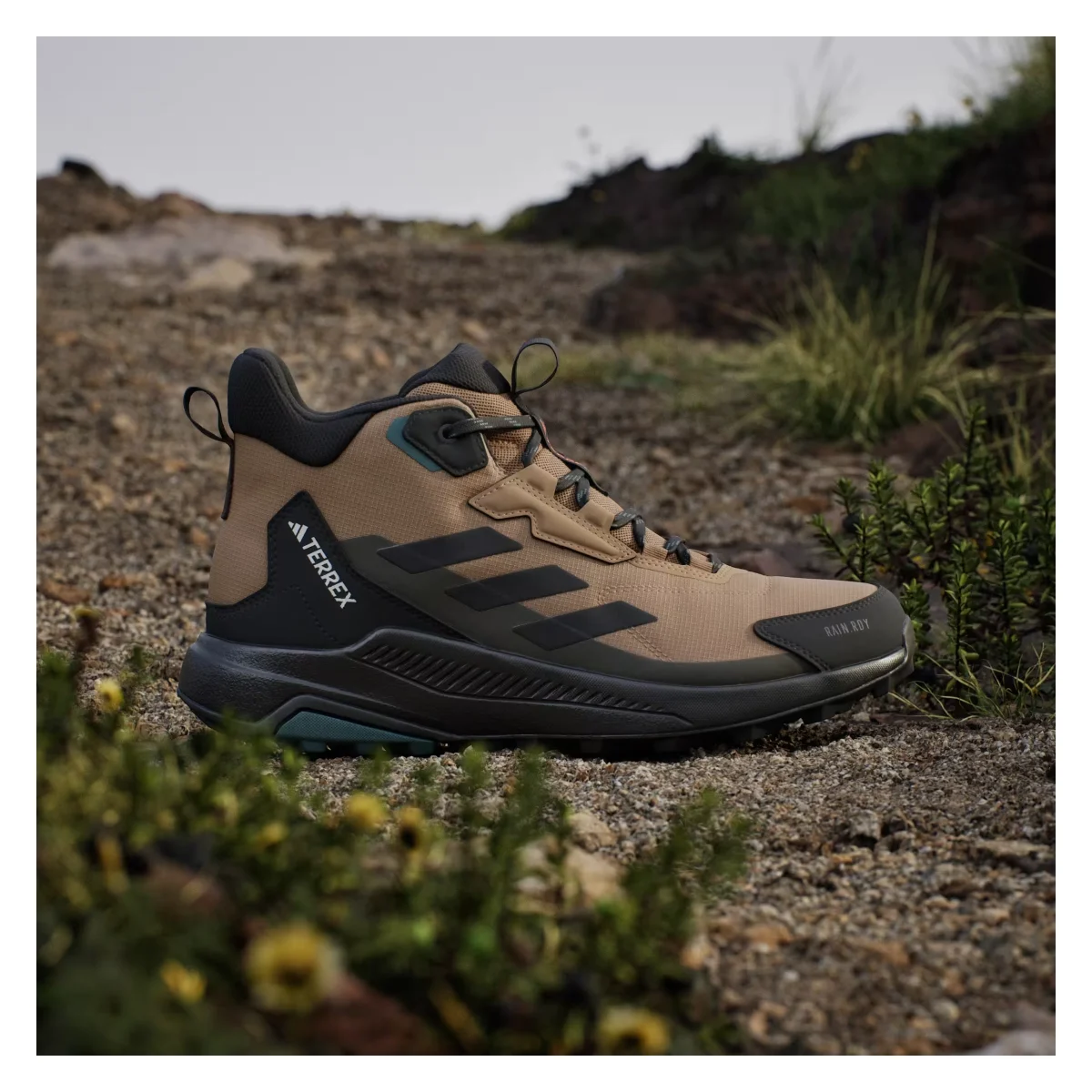 adidas Terrex Anylander Mid Rain.RDY Cardboard Core Black Shadow Olive