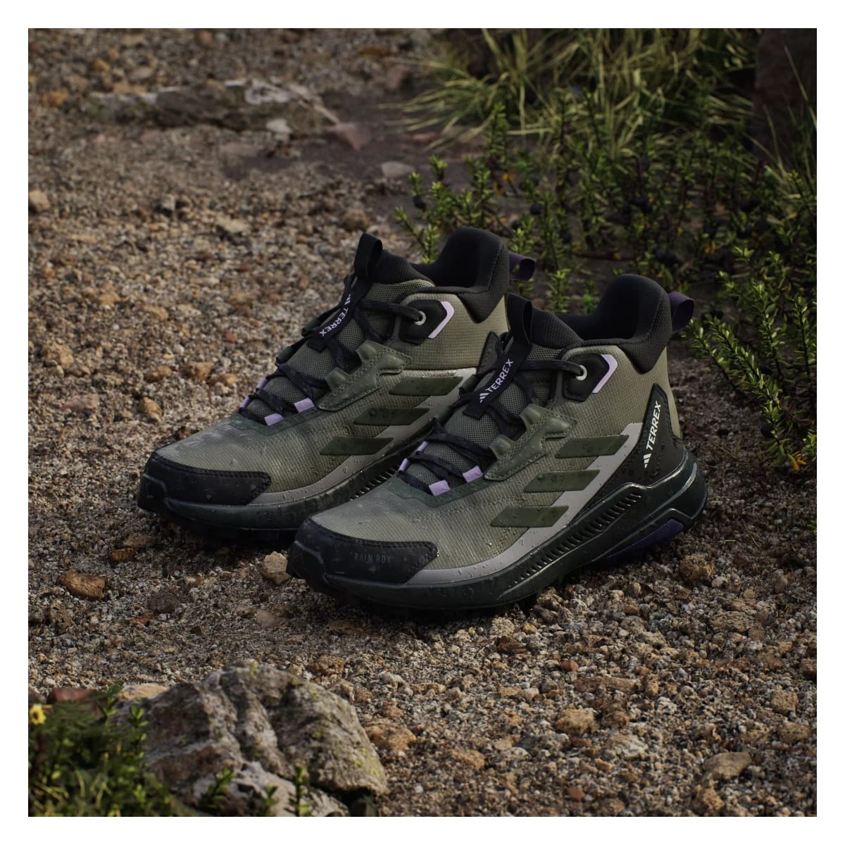 adidas Terrex Anylander Mid Rain.RDY Olive Strata Night Cargo Core Black (Women's)