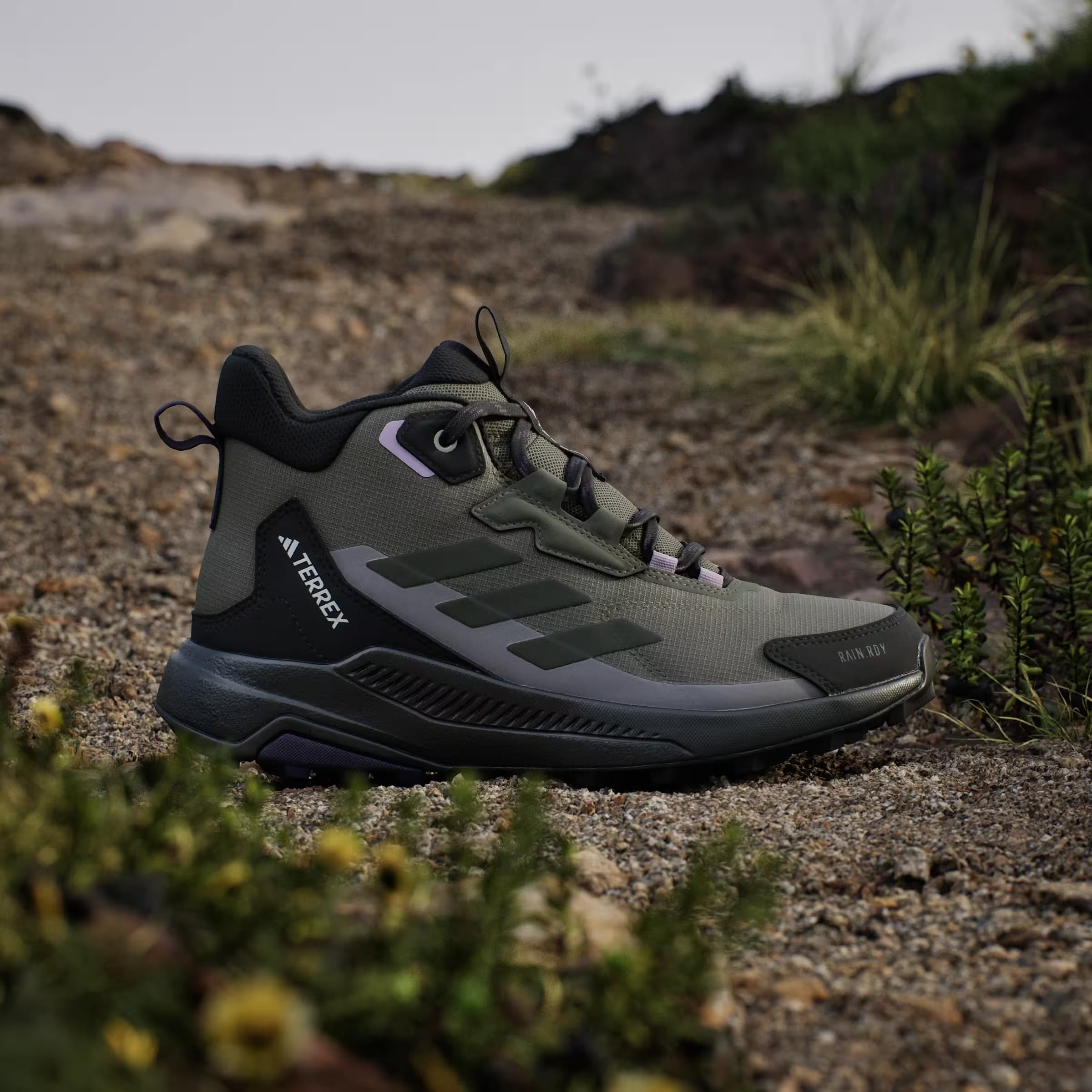 adidas Terrex Anylander Mid Rain.RDY Olive Strata Night Cargo Core Black (Women's)