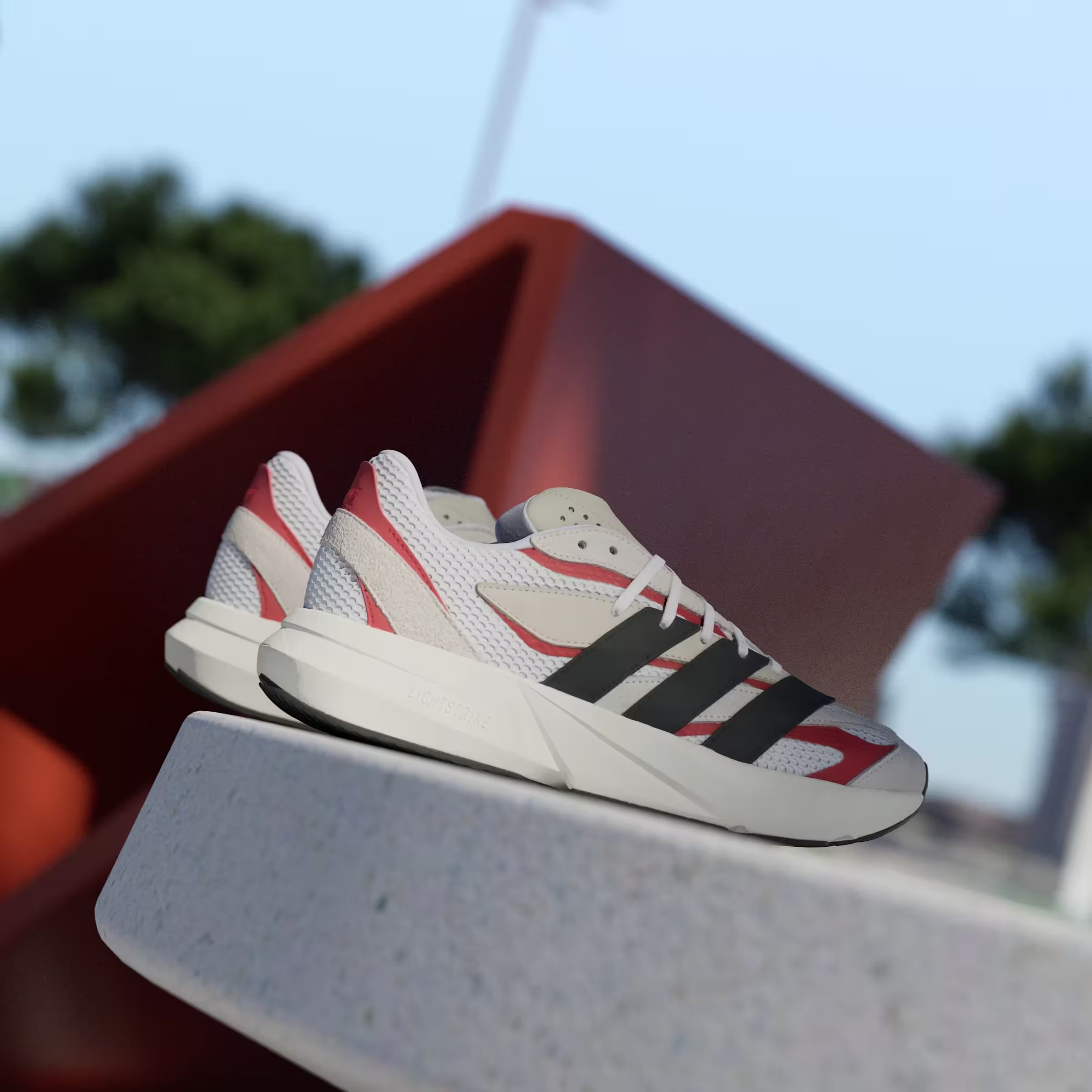 adidas Lightblaze Off White Core Black Better Scarlet