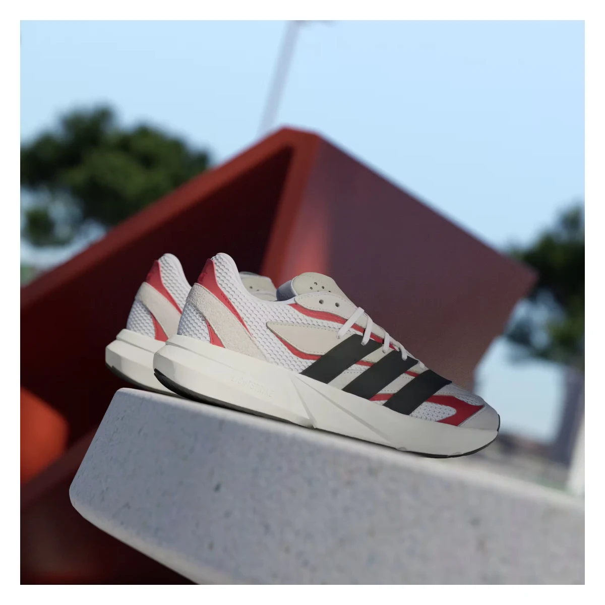 adidas Lightblaze Off White Core Black Better Scarlet
