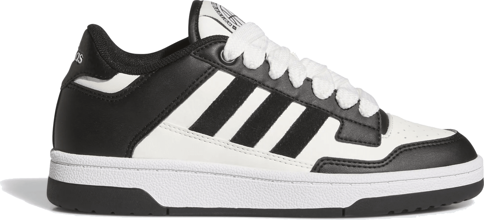 adidas Rapid Court Low Core Black Cloud White (GS)