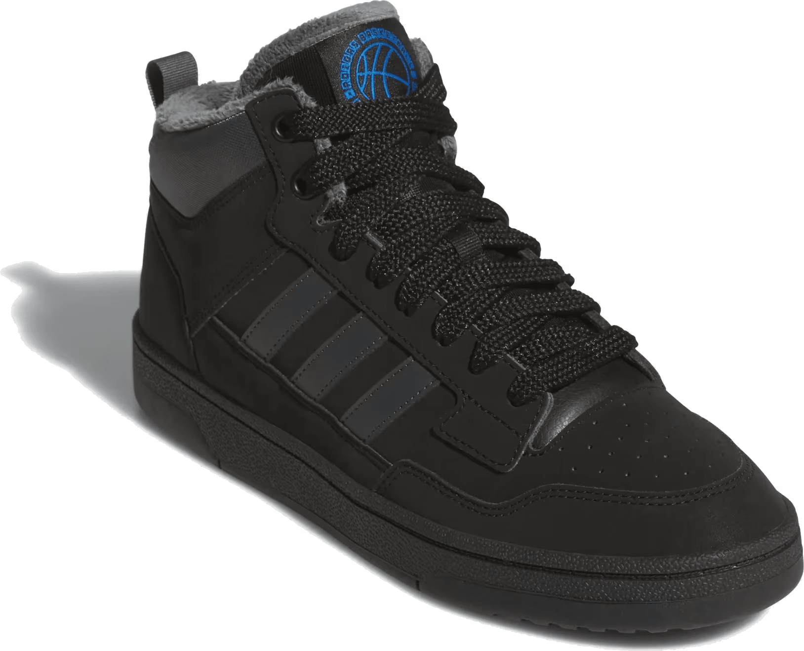 adidas Rapid Court Mid Winterized Core Black Grey Six Bright Royal