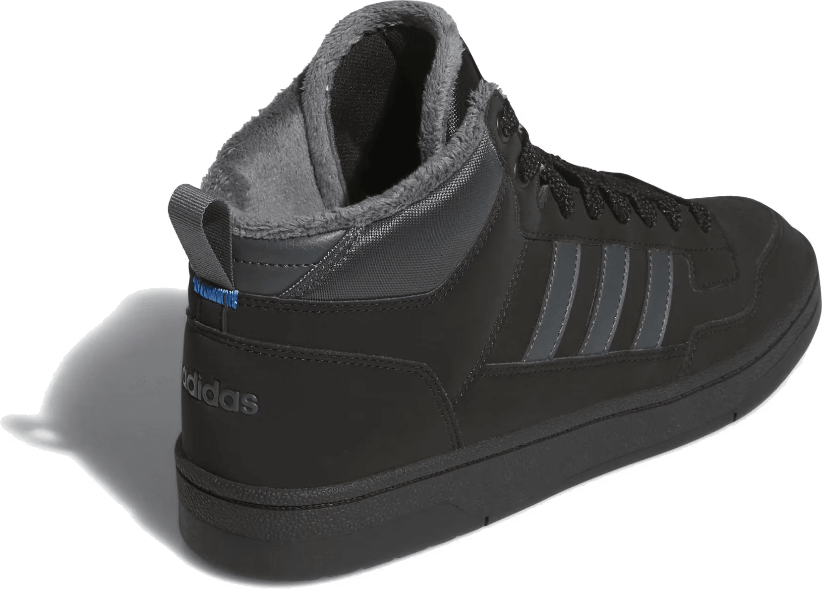 adidas Rapid Court Mid Winterized Core Black Grey Six Bright Royal