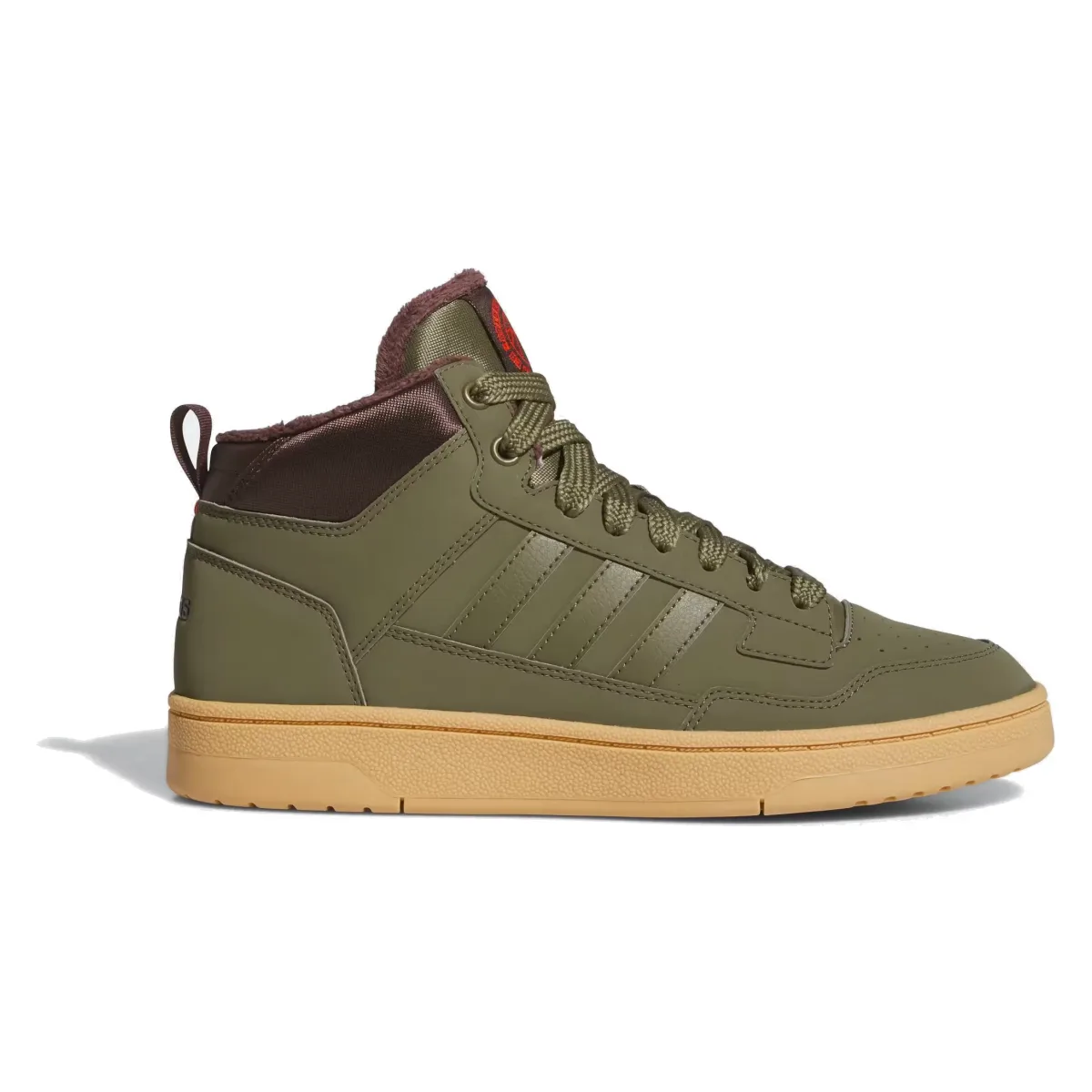 adidas Rapid Court Mid Winterized Olive Strata Shadow Brown Gum
