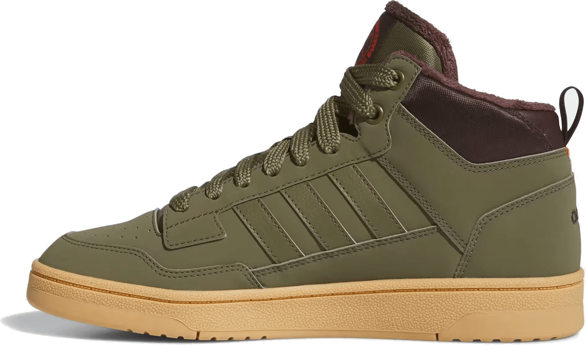 adidas Rapid Court Mid Winterized Olive Strata Shadow Brown Gum