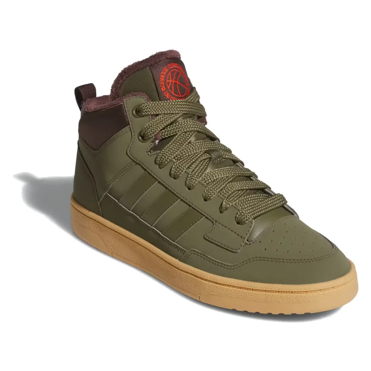 adidas Rapid Court Mid Winterized Olive Strata Shadow Brown Gum