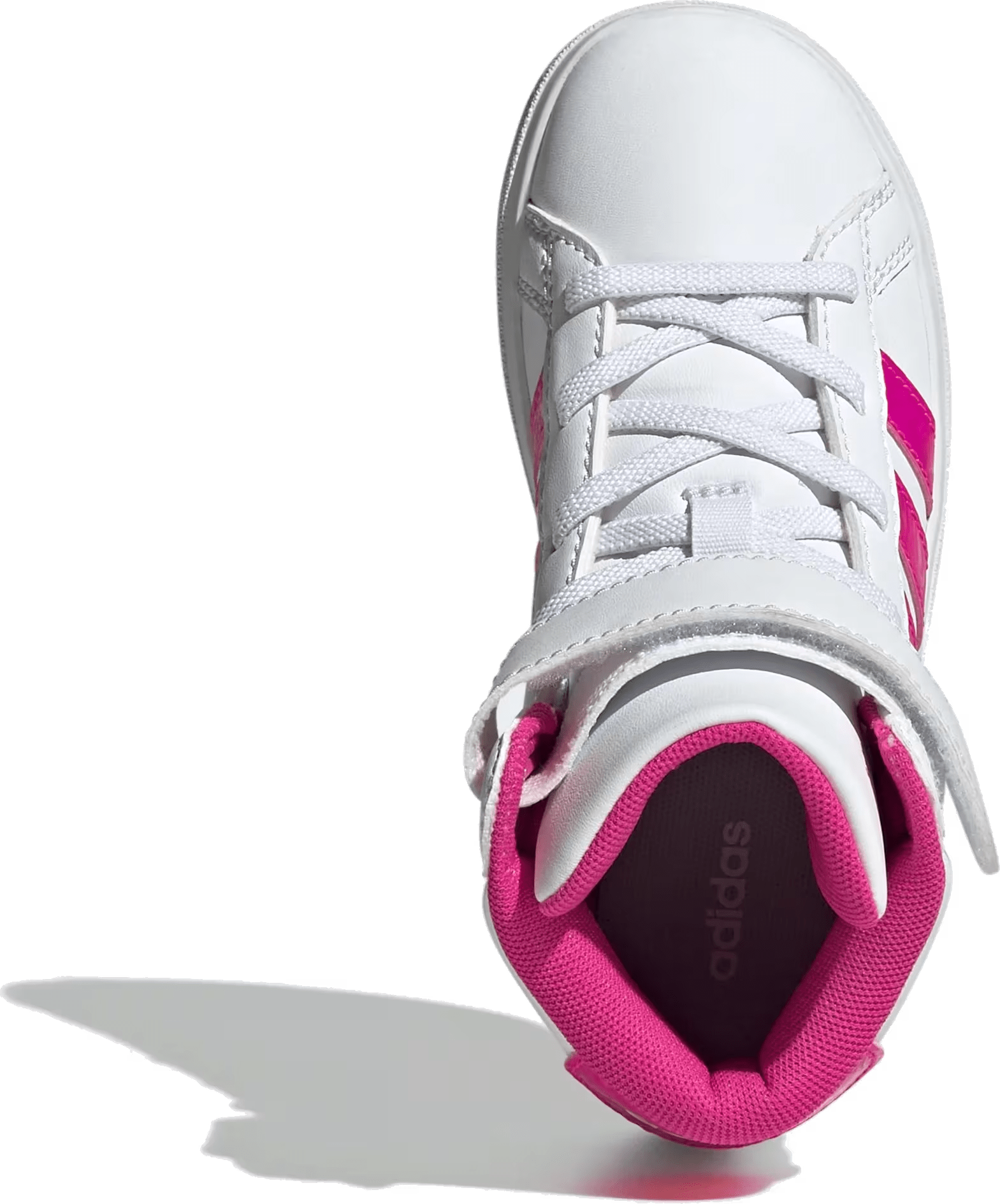 adidas Grand Court Mid White Shock Pink (GS)