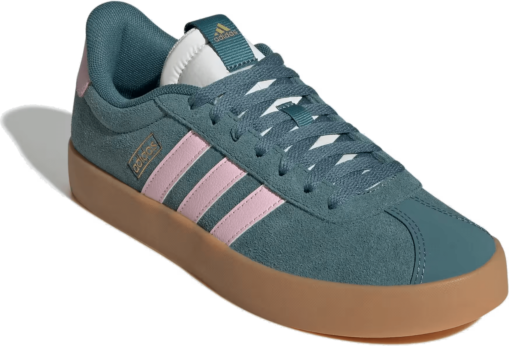 adidas VL Court 3.0 Preloved Teal Clear Pink Gold Metallic (Women's)